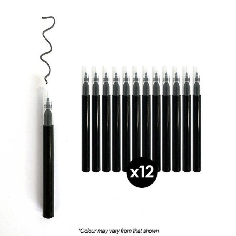 CAKE CRAFT MINI MARKER Pens BLACK 12 PACK