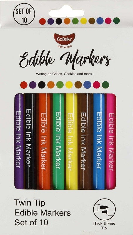 Edible Marker pens pack of 10