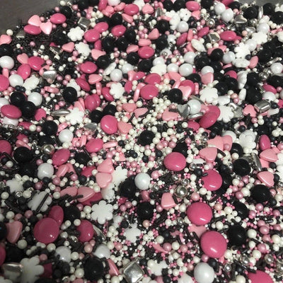 BB 8/24 Sprinkle Medley Paris (black, pink, white, silver) 150g