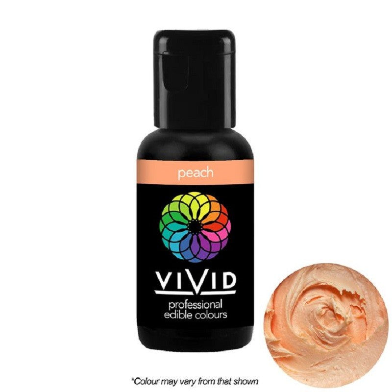 Vivid Gel paste food colouring Peach