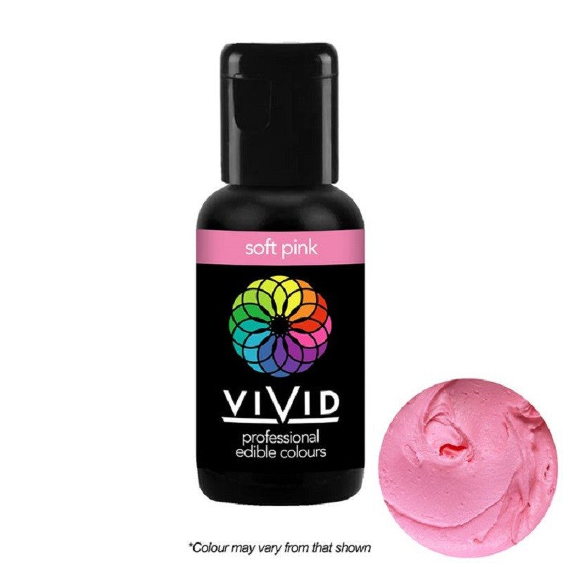 Vivid Gel paste food colouring Soft Pink