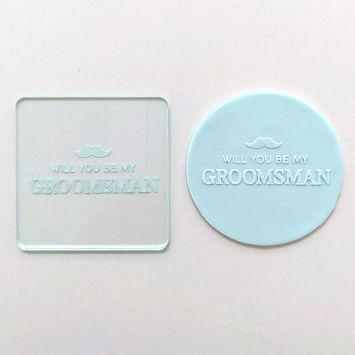 Debosser Will you be my Groomsman embosser