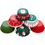 Christmas traditional asstd 6 designs standard cupcake papers 150 pack