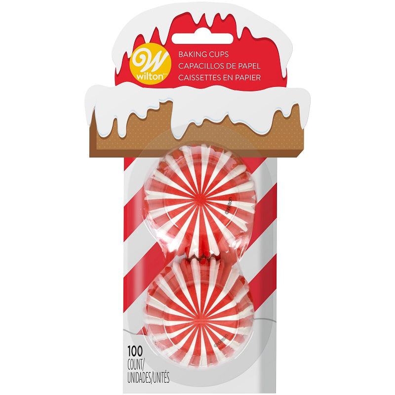 North Pole Christmas mini cupcake papers