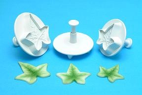 PME Ivy leaf XL plunger cutters set 3