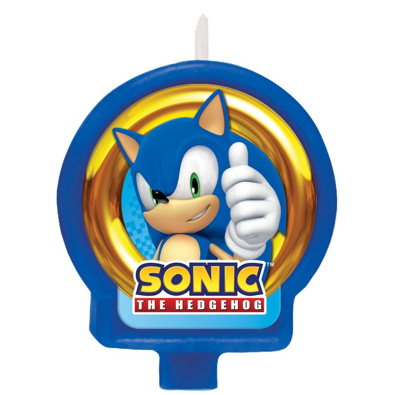 Sonic the hedgehog candle