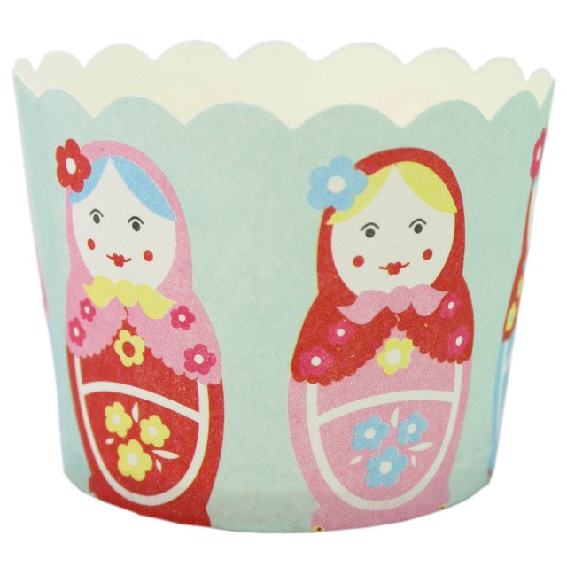 Le Petite Gateau Cupcake papers Babushka Russian Dolls - Kiwicakes