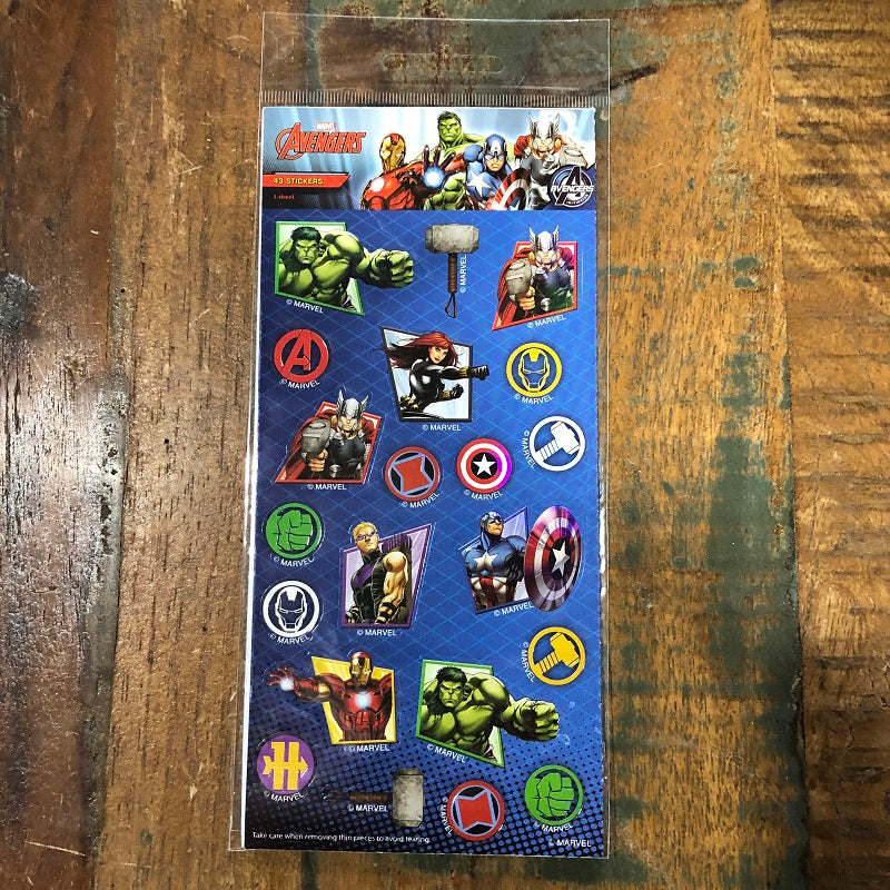 Licensed Disney sticker sheet The Avengers - Kiwicakes