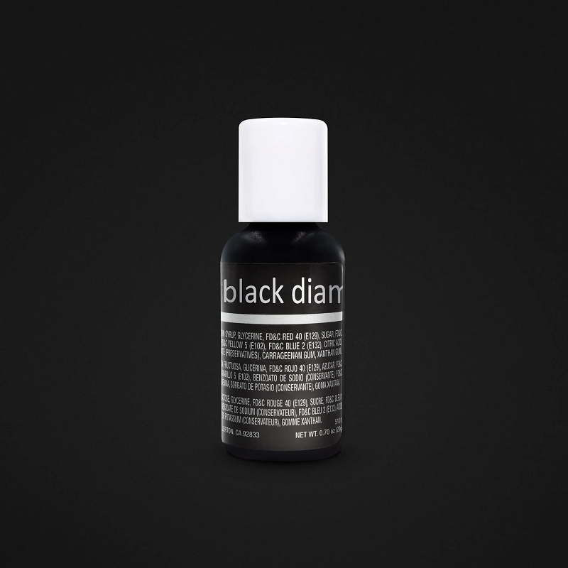 Concentrated food colouring gel paste Diamond Black by Chefmaster