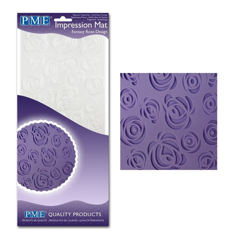 PME impression mat stylised Rose floral