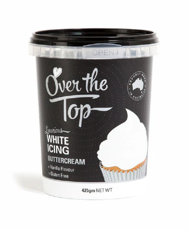 Ready made buttercream 425g by Over the Top White