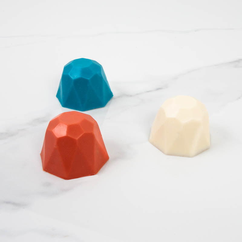 Geo truffle shapes 18 cavity silicone chocolate mould