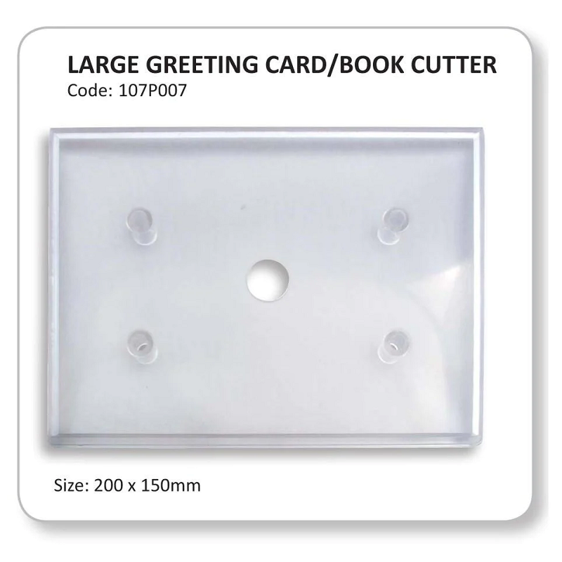 Rectangle large cutter use for book greeting card or plaque