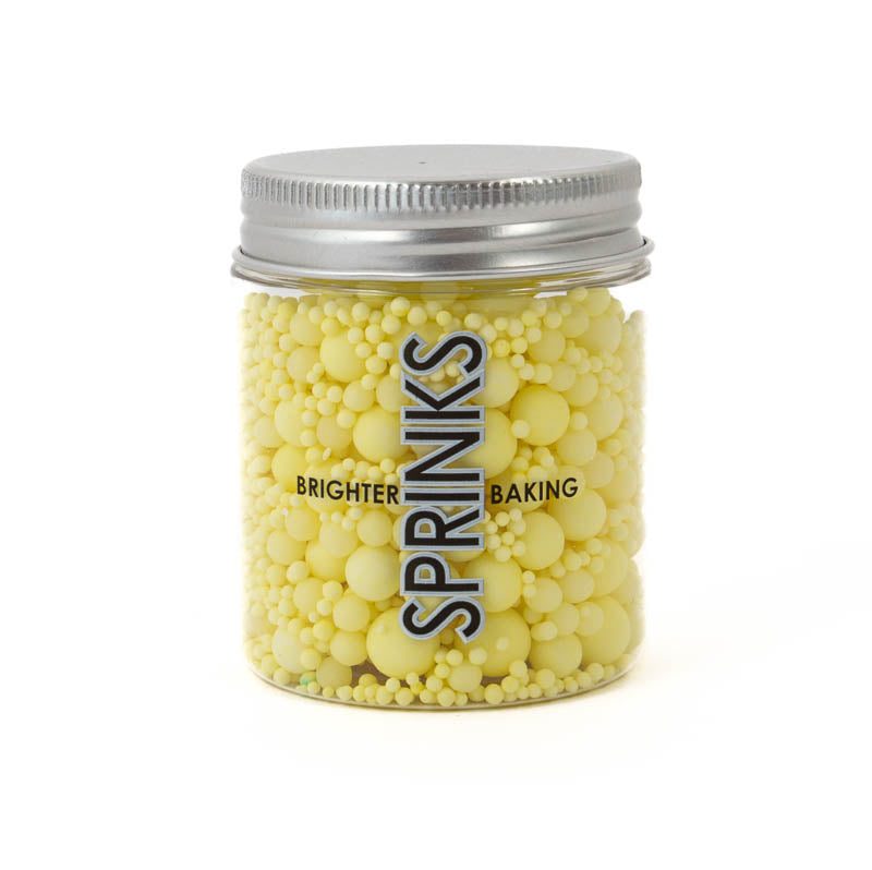 Pastel Lemon Yellow BUBBLE BUBBLE 65g SPRINKLES