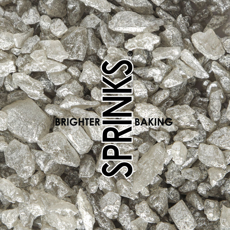 LARGE Rock Sugar rocks Silver 100g bag