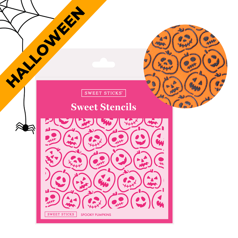 Spooky Pumpkins Stencil by Sweet Sticks